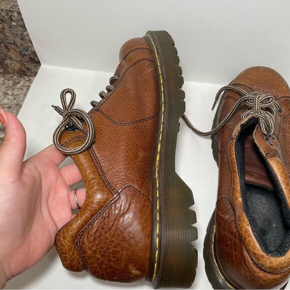 Dr. Martens Brown Leather Platform Oxford Shoes main image 10